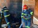 Incendiu în Satu Mare, la o casă în construcție