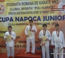 Nouă medalii pentru karateka la Cupa „Napoca Junior”