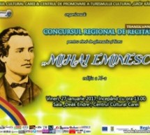 Concursul de recitări „Mihai Eminescu” la a XI-a ediție