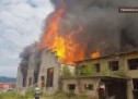 Incendiu la o fabrică dezafectată din Bixad