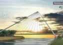 Așa va arăta podul pietonal peste Someș. Se reamenajează malurile și pasarelele.