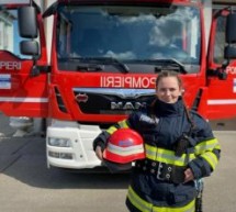 Roxana este singura femeie pompier din județul Satu Mare