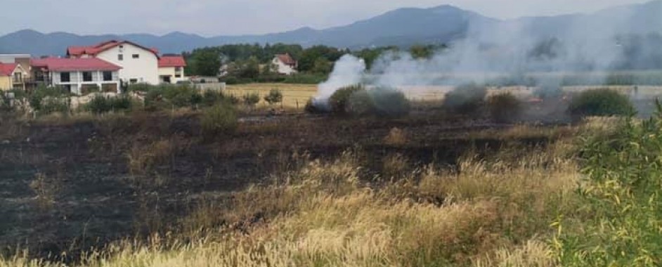 Tot mai multe incendii de vegetație uscată în județul Satu Mare