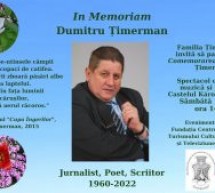 Poetul și scriitorul Dumitru Țimerman va fi comemorat în Carei