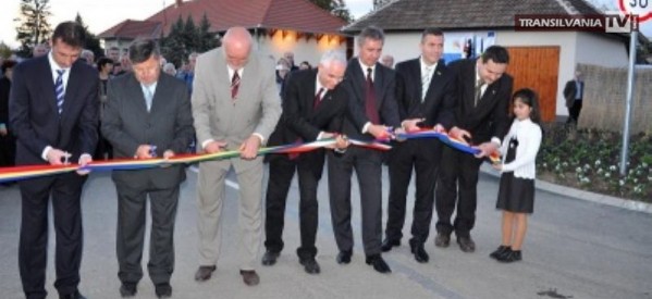 Inaugurarea drumului dintre Garbolc (Ungaria) şi Bercu