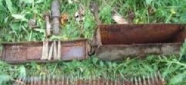 Lăzi metalice pline cu muniție găsite la podul de peste Crasna
