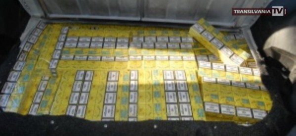 Țigări de contrabandă confiscate de polițiști la Botiz, Vama și Carei
