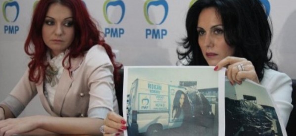 Laura Bota acuză PSD-iştii că i-au vandalizat materialele electorale
