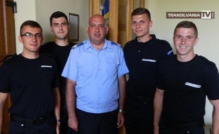 Patru elevi jandarmi fac practică la Jandarmeria Satu Mare
