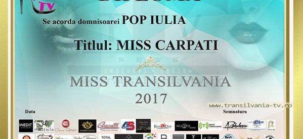 Miss Carpați, Iulia Pop din Baia Mare