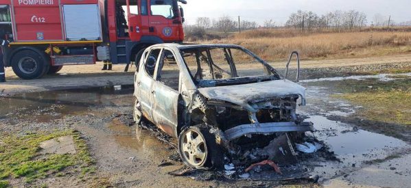 Incendiu la un autoturism în localitatea Dara